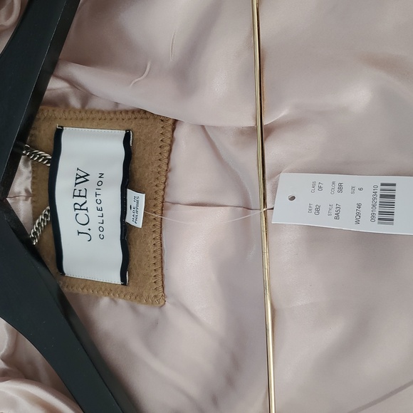 nwt J. Crew Collection Long Toggle Coat in Camel Italian Fall Blanket Wool - Picture 10 of 12